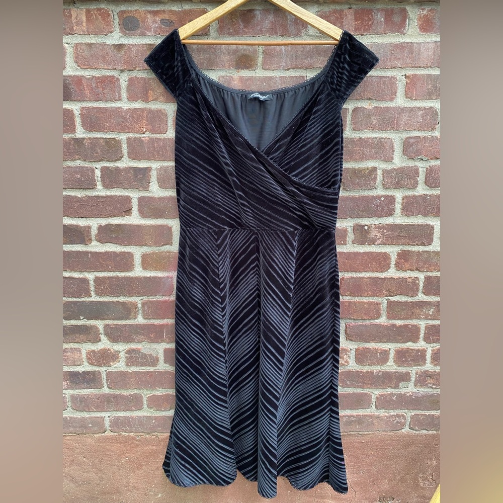 90s Betsey Johnson black velvet dress